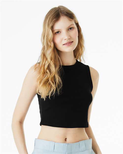 Load image into Gallery viewer, Women's Micro Rib Muscle Crop Tank — product photo 2