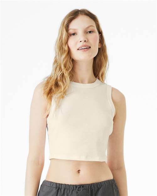 Load image into Gallery viewer, Women's Micro Rib Muscle Crop Tank — product photo 4
