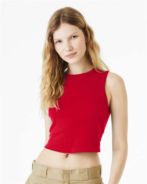 Load image into Gallery viewer, Women's Micro Rib Muscle Crop Tank — product photo 6