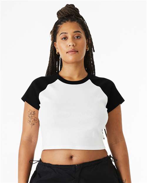 Load image into Gallery viewer, Women's Micro Rib Raglan Baby Tee — product photo 3