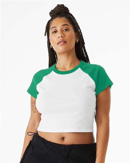 Load image into Gallery viewer, Women's Micro Rib Raglan Baby Tee — product photo 4
