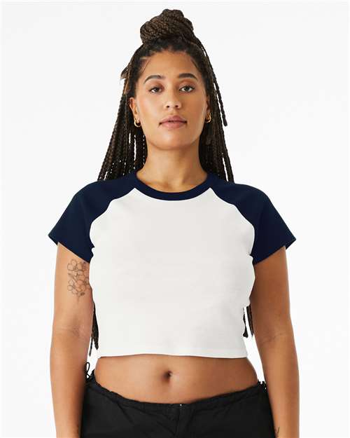 Load image into Gallery viewer, Women's Micro Rib Raglan Baby Tee — product photo 5