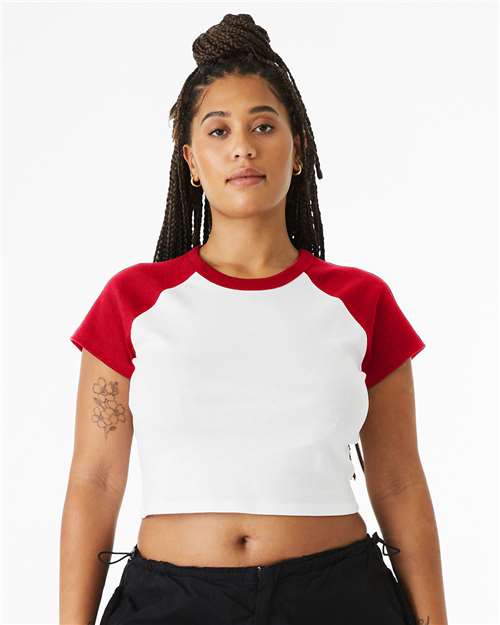 Load image into Gallery viewer, Women's Micro Rib Raglan Baby Tee — product photo 7