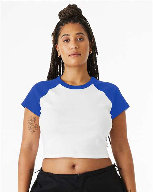 Load image into Gallery viewer, Women's Micro Rib Raglan Baby Tee — product photo 8