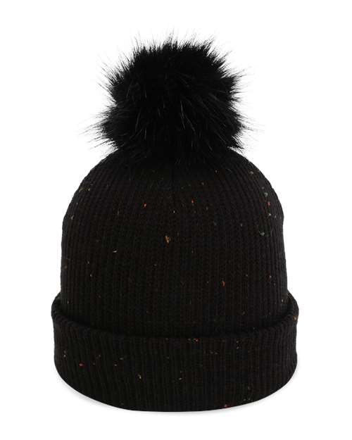 Load image into Gallery viewer, Imperial 6014 The Montage Pom Cuffed Beanie - Black