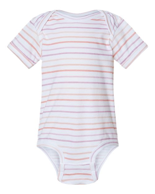 Load image into Gallery viewer, Infant Fine Jersey Bodysuit - Lilac Stripe
