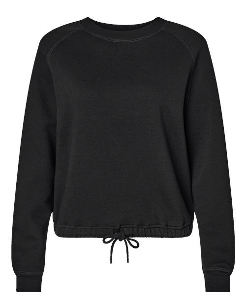 Load image into Gallery viewer, LAT 3528 Women's Relaxed Boxy Crewneck Sweatshirt - Black