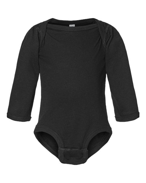 Load image into Gallery viewer, Infant Fine Jersey Long Sleeve Bodysuit - Black