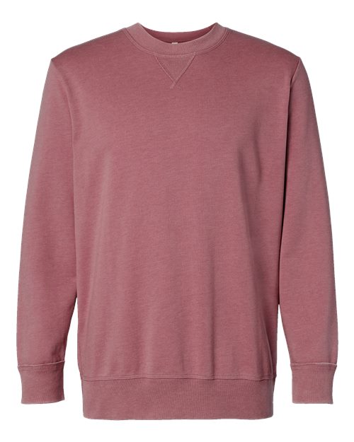 Load image into Gallery viewer, LAT 6935 Unisex Vintage Wash Crewneck Sweatshirt - Washed Rouge