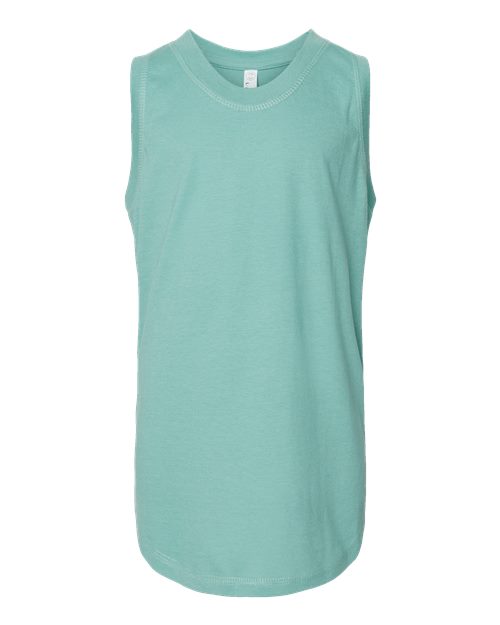 Load image into Gallery viewer, LAT 2692 Girls' Relaxed Fine Jersey Tank - Saltwater