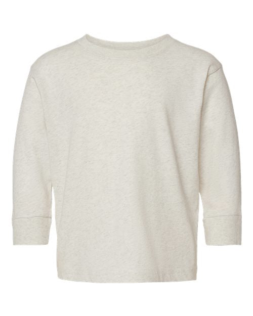 Load image into Gallery viewer, Toddler Fine Jersey Long Sleeve Tee - Natural Heather