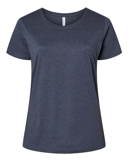 Load image into Gallery viewer, LAT 3816 Women's Curvy Collection Fine Jersey Tee - Vintage Denim