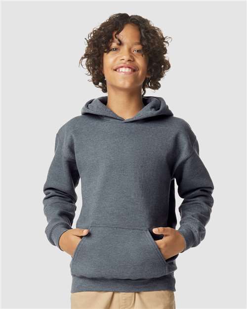 Load image into Gallery viewer, Youth Softstyle® Midweight Hooded Sweatshirt — product photo 3