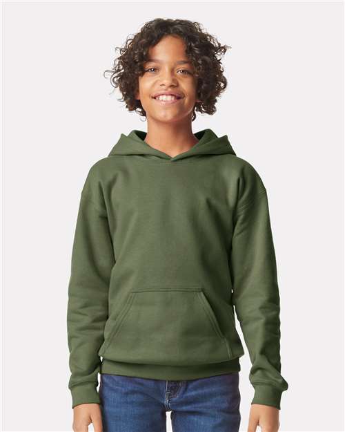 Load image into Gallery viewer, Youth Softstyle® Midweight Hooded Sweatshirt — product photo 7