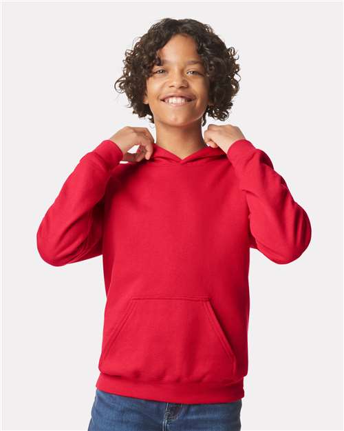 Load image into Gallery viewer, Youth Softstyle® Midweight Hooded Sweatshirt — product photo 10