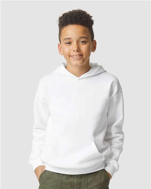 Load image into Gallery viewer, Youth Softstyle® Midweight Hooded Sweatshirt — product photo 15