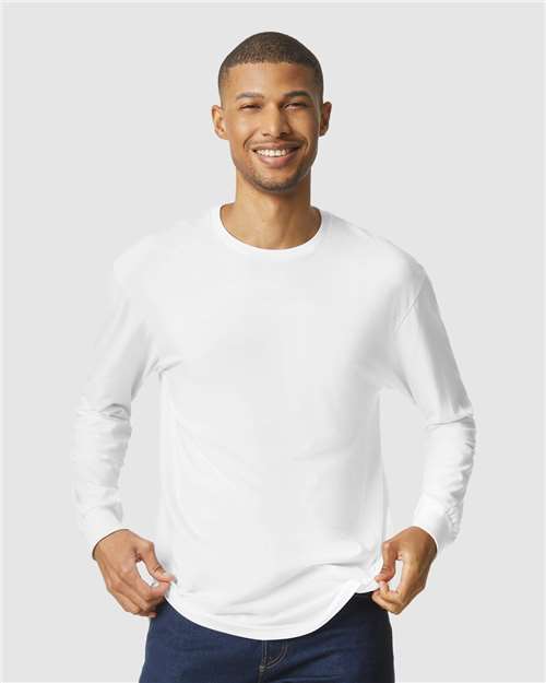 Load image into Gallery viewer, Unisex Softstyle® CVC Long Sleeve T-Shirt — product photo 6