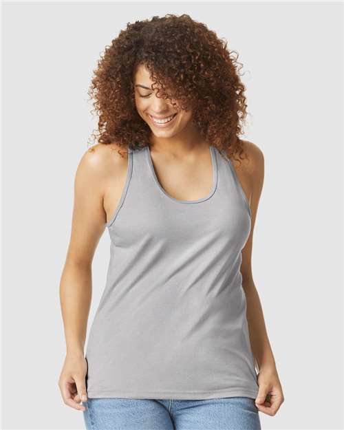 Load image into Gallery viewer, Women's Softstyle® CVC Racerback Tank Top — product photo 2