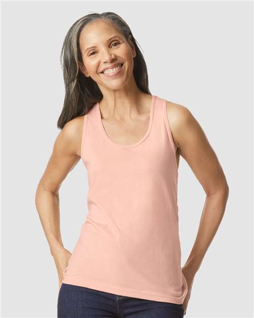 Load image into Gallery viewer, Women's Softstyle® CVC Racerback Tank Top — product photo 3