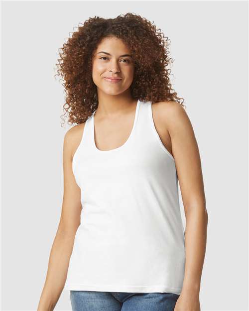 Load image into Gallery viewer, Women's Softstyle® CVC Racerback Tank Top — product photo 8