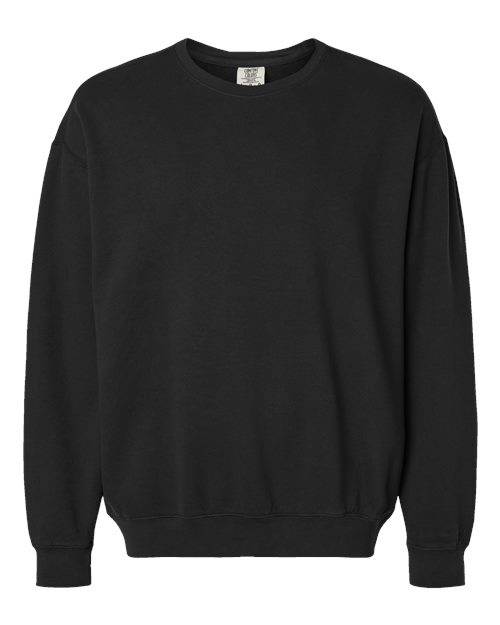 Load image into Gallery viewer, Unisex Garment-Dyed Lightweight Crewneck Sweatshirt - Black