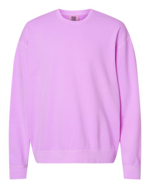 Load image into Gallery viewer, Unisex Garment-Dyed Lightweight Crewneck Sweatshirt - Neon Violet