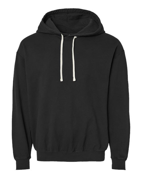 Load image into Gallery viewer, Unisex Garment-Dyed Lightweight Hooded Sweatshirt - Black