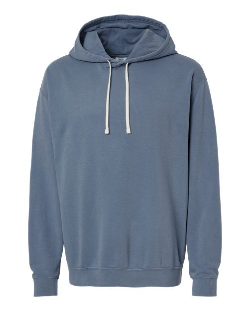 Load image into Gallery viewer, Unisex Garment-Dyed Lightweight Hooded Sweatshirt - Blue Jean