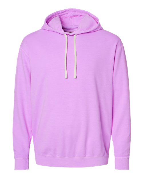 Load image into Gallery viewer, Unisex Garment-Dyed Lightweight Hooded Sweatshirt - Neon Violet