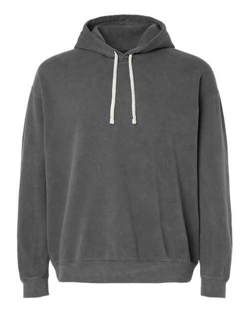 Load image into Gallery viewer, Unisex Garment-Dyed Lightweight Hooded Sweatshirt - Pepper