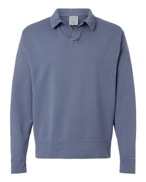 Load image into Gallery viewer, Unisex Garment-Dyed Polo Collar Sweatshirt - Saltwater