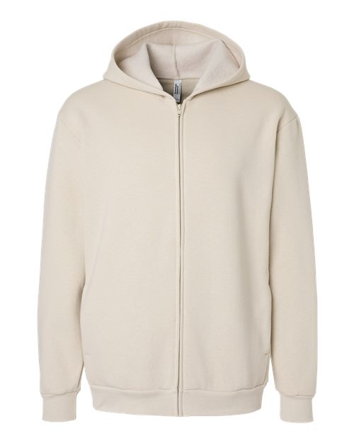 Load image into Gallery viewer, Unisex ReFlex Fleece Full-Zip Hoodie Sweatshirt - Bone