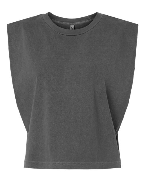 Load image into Gallery viewer, Women's Garment-Dyed Heavyweight Muscle Tee - Faded Black