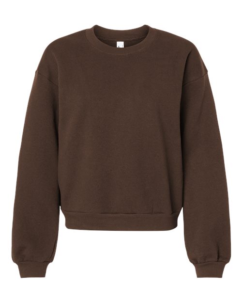 Load image into Gallery viewer, Women's ReFlex Fleece Crewneck Sweatshirt - Brown