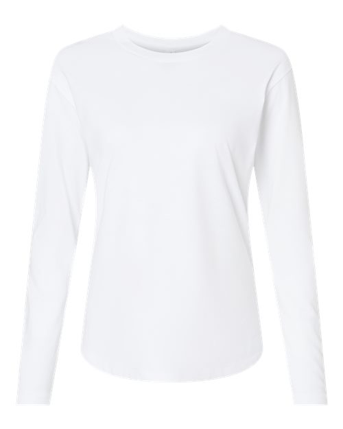 Load image into Gallery viewer, Women's Cotton Relaxed Long Sleeve T-Shirt - White