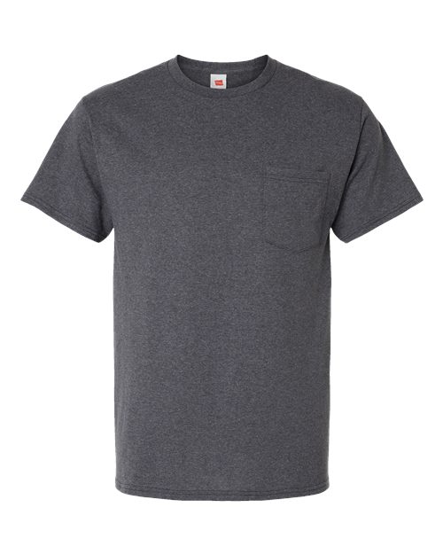 Load image into Gallery viewer, Essential-T Pocket T-Shirt - Charcoal Heather