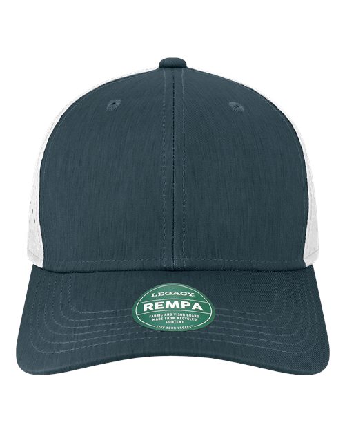 Load image into Gallery viewer, LEGACY REMPA Reclaim Mid-Pro Adjustable Cap - Eco Navy/ White