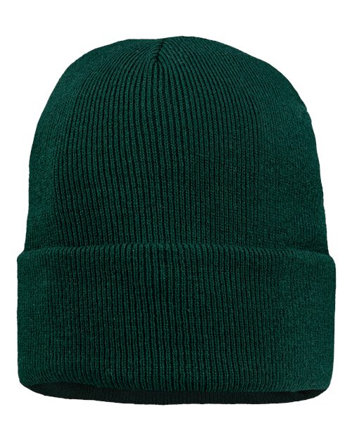 Load image into Gallery viewer, Sportsman SP12JL 12" Jersey Lined Cuffed Beanie - Forest Green