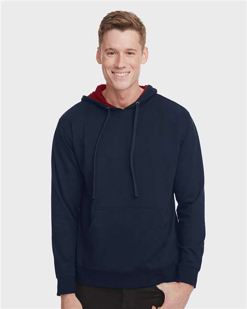 Load image into Gallery viewer, Unisex Laguna Hoodie Sweatshirt - Midnight Navy/ Cardinal