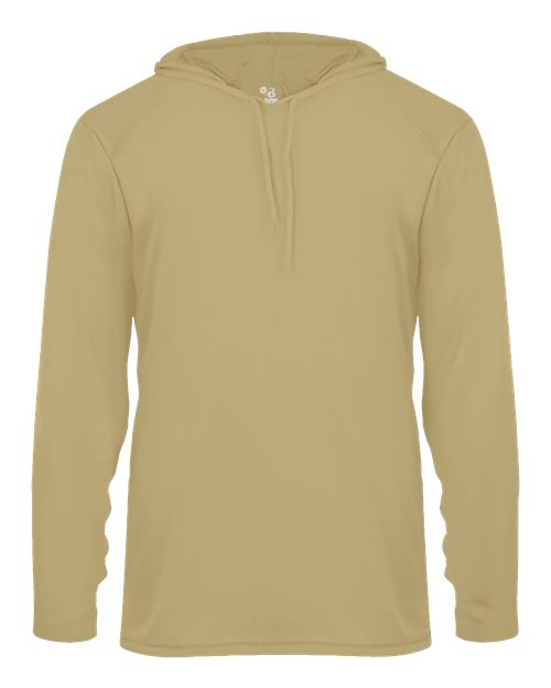 Load image into Gallery viewer, Badger 4105 Unisex B-Core Hooded Long Sleeve T-Shirt - Vegas Gold