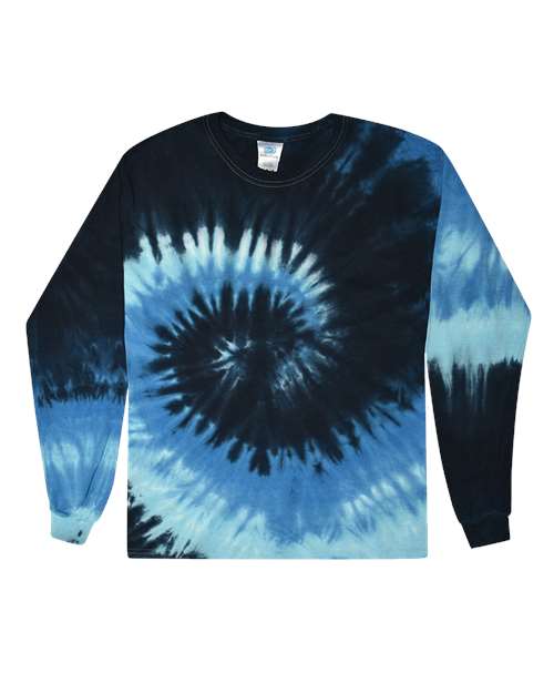Load image into Gallery viewer, Colortone 2000 Unisex Tie-Dyed Long Sleeve T-Shirt - Blue Ocean