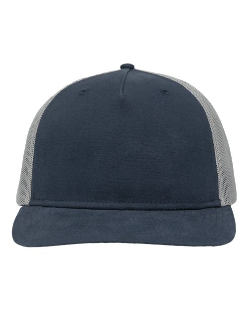 Load image into Gallery viewer, Sportsman SP1550 Modern Five-Panel Trucker Fit Cap - Navy/ Grey