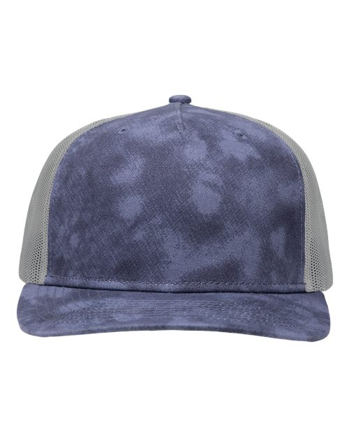 Load image into Gallery viewer, Sportsman SP1550 Modern Five-Panel Trucker Fit Cap - Old Wash Navy/ Grey