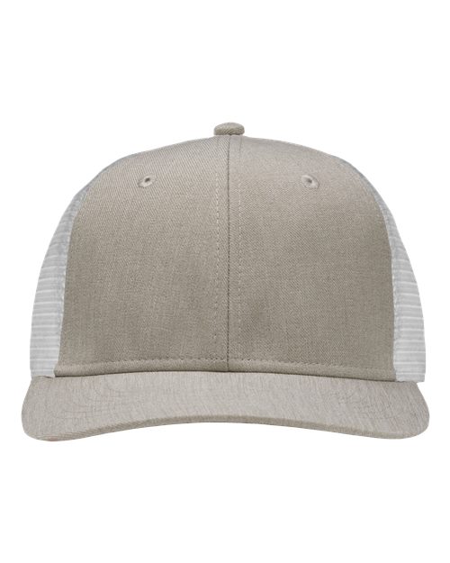 Load image into Gallery viewer, Sportsman SP1650 Modern Six-Panel Trucker Fit Cap - Grey Heather/ White