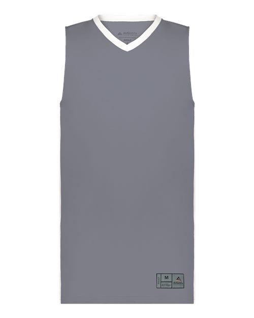 Load image into Gallery viewer, Augusta Sportswear 6887 Youth Match-Up Basketball Jersey - Graphite/ White