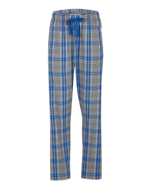 Load image into Gallery viewer, Boxercraft BW6620 Women's Haley Flannel Pants - Oxford Heather/ Royal Kingston