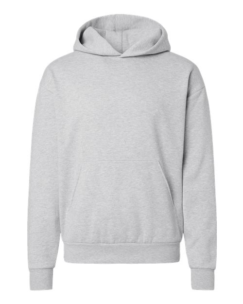 Load image into Gallery viewer, Unisex Avenue Midweight Hooded Sweatshirt - Grey Heather