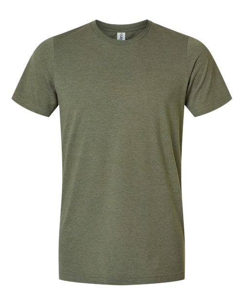 Load image into Gallery viewer, Unisex Combed CVC T-Shirt - Heather Military Green
