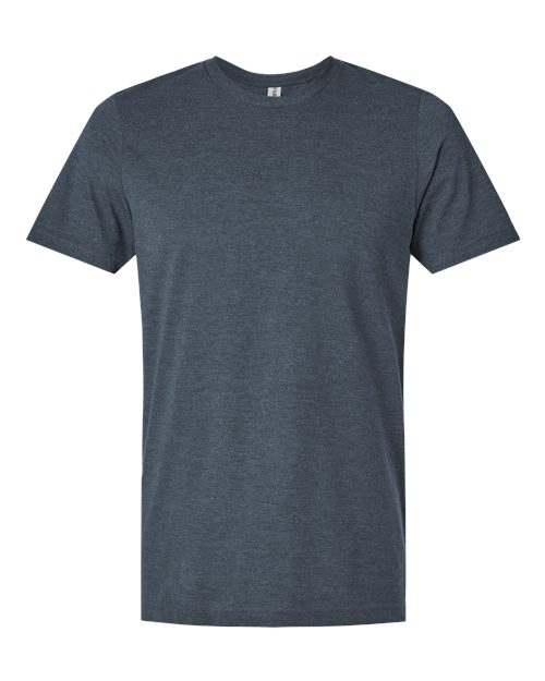 Load image into Gallery viewer, Unisex Combed CVC T-Shirt - Heather Navy Blue