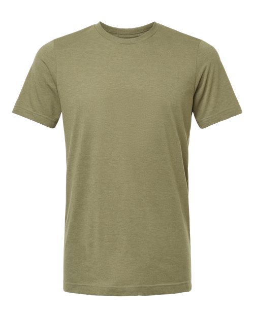 Load image into Gallery viewer, Unisex Combed CVC T-Shirt - Heather Olive Green